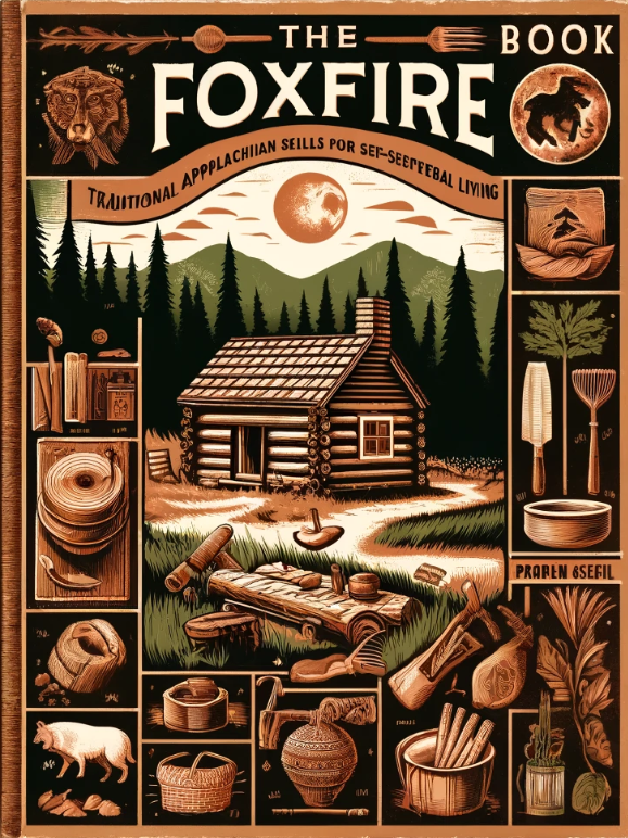 Foxfire Book, Appalachian skills, self-sufficient living, log cabin building, hog dressing, faith healing, moonshining, traditional crafts, mountain life, foraging, bushcraft, survival skills, wilderness living, plain living, traditional remedies, homesteading, rustic living, folk traditions, natural remedies, sustainable living